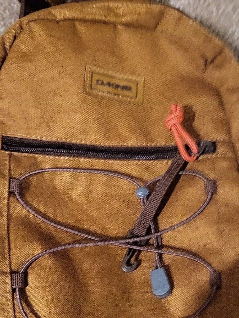 Dakine Small Womens Backpack in Rust Brown with Dark Brown Accents